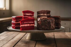 red velvet cake vs chocolate cake